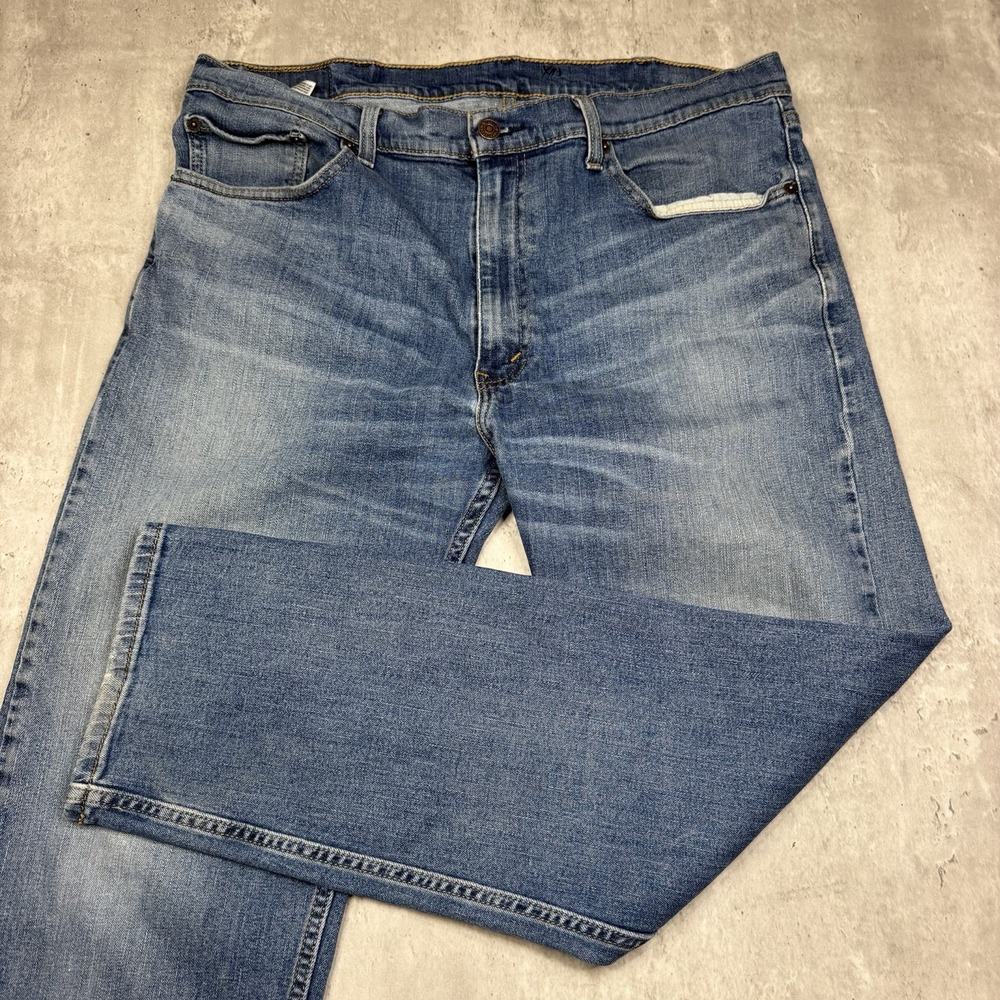 Levi’s Men’s 505 Jeans Regular Straight Leg Stretch Size 38 X 30 Medium Wash